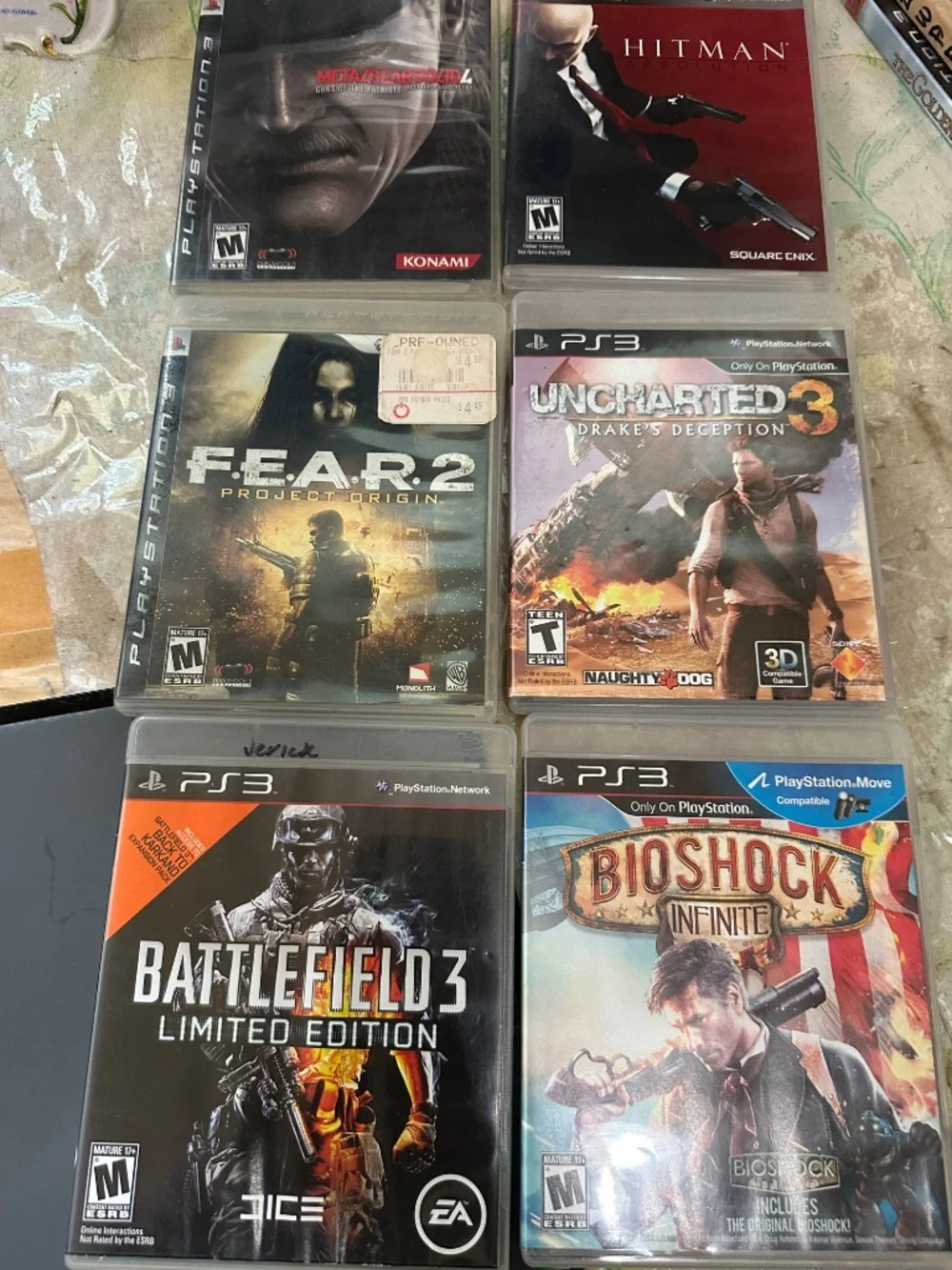 Lot of 15 PS3 Games Assassin's Creed Call of Duty Sniper Metal Gear Solid Hitman